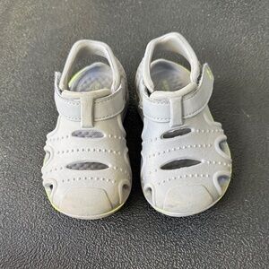Fargo Gray Kids Shoes with Velcro Strap